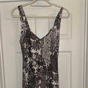 Free People Monochrome Lace Print Dress